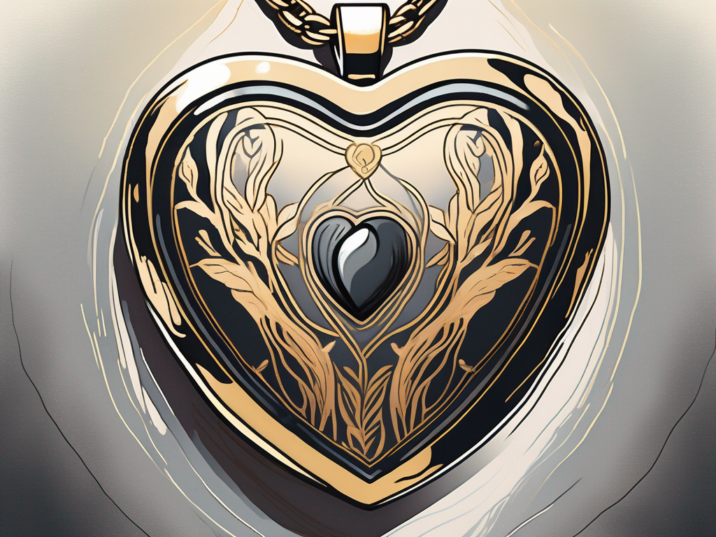 A heart-shaped locket